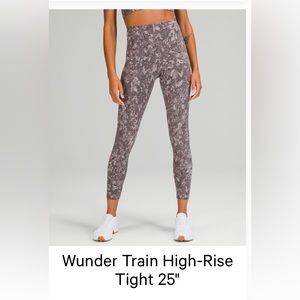 Lululemon Women’s Wunder train high rise tight 25”